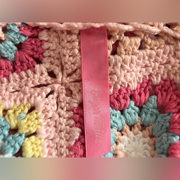 NWT Dolls Kill Crochet Crop Tank Pink Soaked In Sunshine By Sugar Thrillz XS/S - Picture 7 of 8